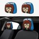 thumbnail image 1 of Daria Funda Protectora Universal para Reposacabezas de Coche, Funda Elástica para Reposacabezas de Asiento de Auto, Funda de Tela Antipolvo, Accesorios de Interior 2 Piezas, 1 of 6