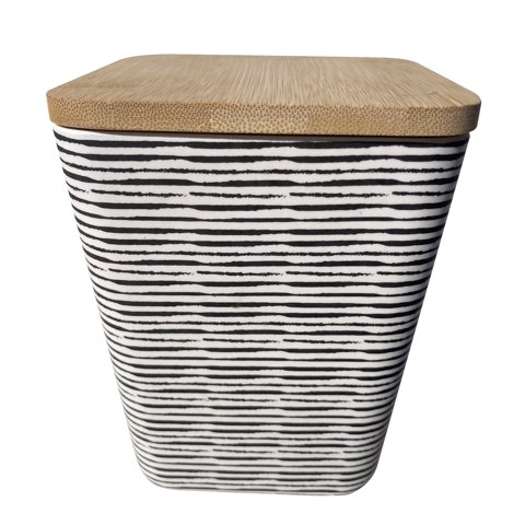 Decogreen - Canister Biobamboo 14 Cm Rayas