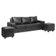 thumbnail image 2 of Living Kahlo 3 Cuerpos + 2 Pouf Pu Negro, 2 of 9