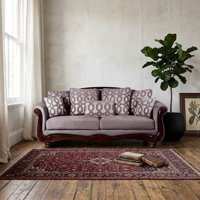 Latam Home - Sofa Catania 3 Cuerpos Clásico Tela Velvet Gris