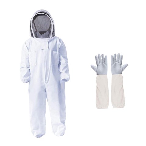 Magideal - Disfraz De Traje De Abejas Con Guantes De Apicultor Transpirable Para Los Apicultores Para Los Apicultores De La Apicultura , L L