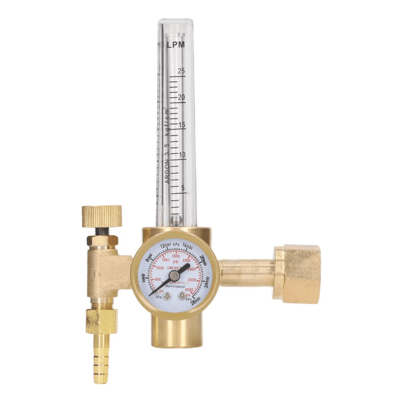 Erux - Regulador De Argón Medidor Flujo Gas De Soldadura De Ajuste
