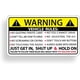 thumbnail image 1 of Pegatina de vinilo adhesiva con reglas de advertencia de seguridad para vehículos, divertida, para parachoques de coche, camión y ventana., 1 of 4