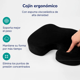 thumbnail image 2 of "Cojin Memoria Belug Lumbar Ortopedico Noobe Para Asiento Silla Blanco con negro ", 2 of 5