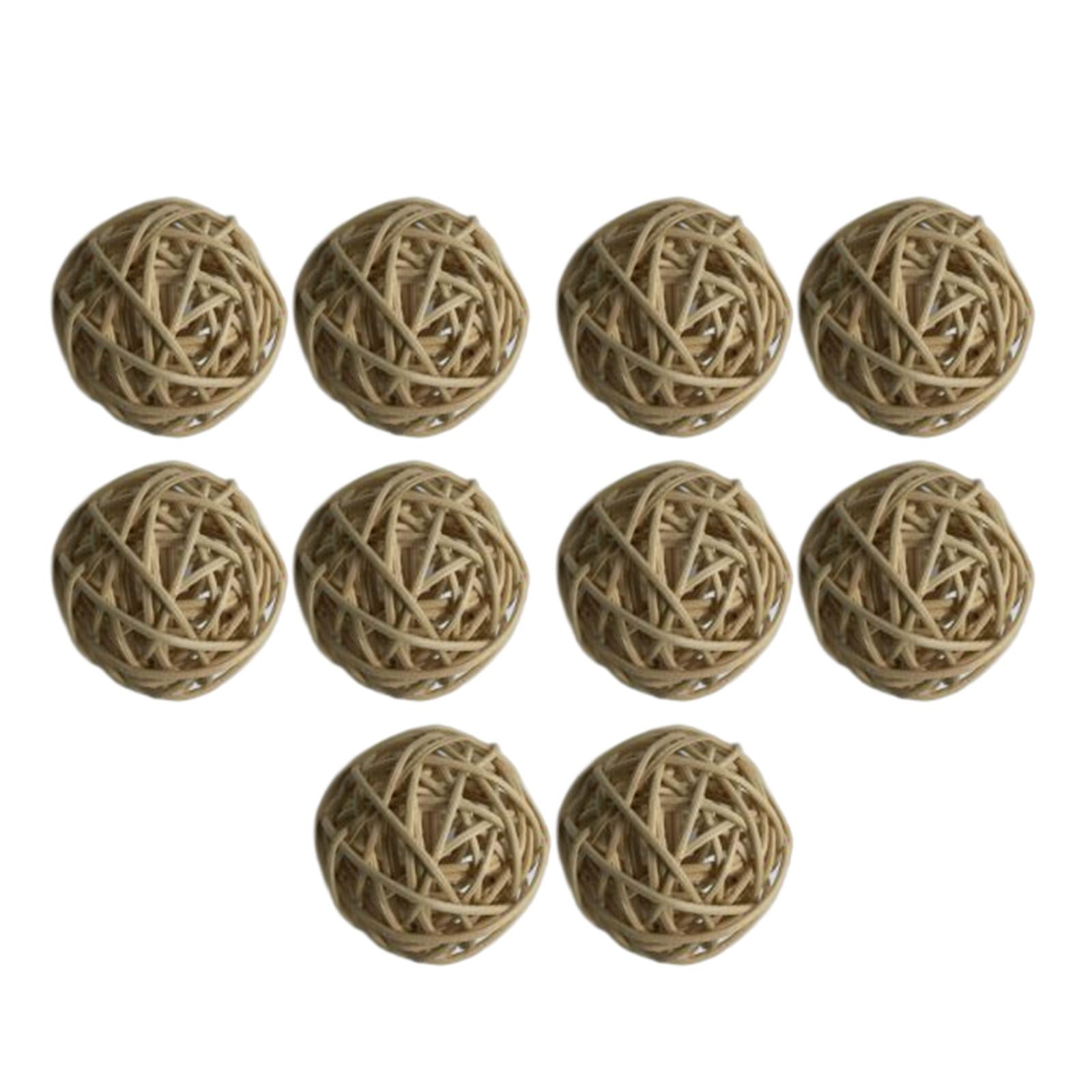 Bothyi - Bolas De Mimbre De Ratán, Bolas Tejidas De Orbes Artesanales Para Decoración De Centro De Mesa