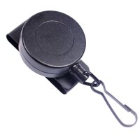 Magideal - Llavero Retráctil De Alambre De Material Acero Y Metal, Llavero Con Clip Para Cinturón, Tarjeta De Nombre, Llavero, Soporte Para Insignia, Carrete