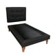 thumbnail image 2 of Base Con Respaldo De Plaza Negro Lino, 2 of 3