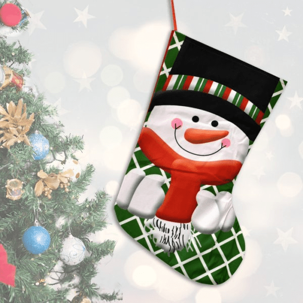 Muebles Santa Ana - 4 Botas Navidad Arpillera 25 Cm Variedades (4 Unidades)