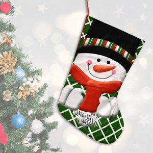 Muebles Santa Ana - 4 Botas Navidad Arpillera 25 Cm Variedades (4 Unidades)