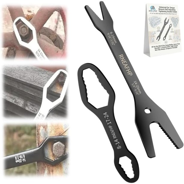 Llave autoajustable doble extremo 3-25mm métrica SAE fontanería hogar