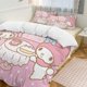thumbnail image 1 of Sanrio Quilt Set Thicken Soft 3 Pieces Bedding Set All Season Duvet Cove with 2 Pillowcases for Adult Women Girls Teens Home Room Decor, 1 of 5