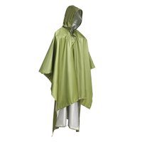 Ioensy - Poncho De Lluvia Abrigo Lona Reutilizable Refugio Ligero Para Adultos Unisex Al Aire Libre Verde