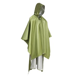 Ioensy - Poncho De Lluvia Abrigo Lona Reutilizable Refugio Ligero Para Adultos Unisex Al Aire Libre Verde