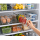 thumbnail image 2 of Organizador de Refrigerador con Tapa y Asa Transparente 28x14,5x9 cm Multiuso, 2 of 3