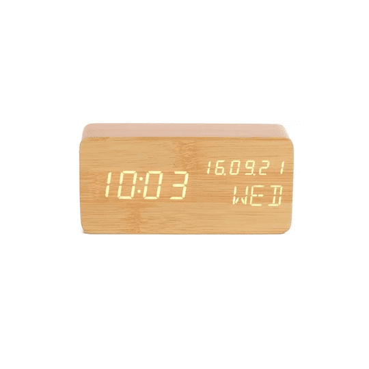 Genérico - Reloj Despertador Digital Led, Escritorio, Alarma, Negro