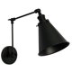 thumbnail image 2 of Juego de 2 apliques de pared negros con brazo giratorio DZSUMY, 2 of 9