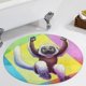 thumbnail image 5 of Zoboomafoo Alfombra Redonda de Felpa Coral, Antideslizante, No Desprende Pelusas, Lavable y Duradera para Salón, Dormitorio y Habitación de Niños 60cm, 5 of 6