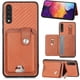 thumbnail image 1 of Funda Billetera Tejida para Samsung Galaxy A50 con Soporte y Tarjetero Marrón, 1 of 4