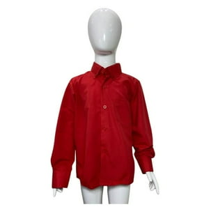 Genérico - Camisa Clásica Niño/Juvenil Para Traje Huaso Fiestas Patrias