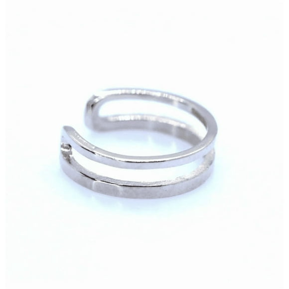 Aro Earcuff Doble Linea Plata 925