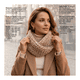 thumbnail image 4 of Bufanda Cuello Estilo Punto Inglés Lana Invierno Abrigado, 4 of 5