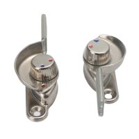 Bothyi - 2 Cerraduras De Media Luna Para Puertas, Mecanismo De Bloqueo Estable Para Oficinas, Casas De Campo Y Hoteles.