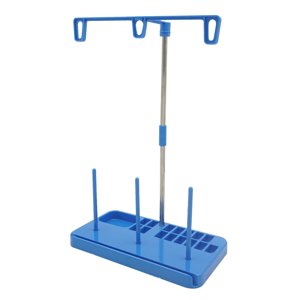 Magideal - Soporte Para Carrete De Hilo, Soporte Para Hilo De Coser, Estante Resistente Fácil De Usar, Soporte Para Hilo Multifunción Para Bordado A Máquina De Azul