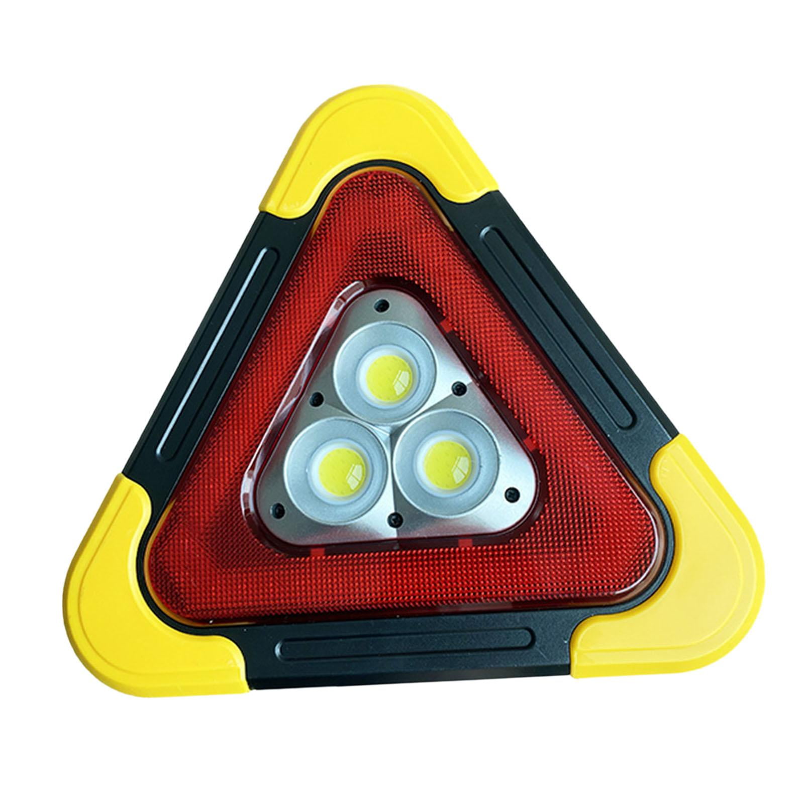 Magideal - Triángulo De Advertencia De Emergencia, Linterna Multifuncional, Suministros Esenciales, Luz De Carretera Para Camiones, Vehículos, Averías Y Accidentes. Contiene 3 Lámparas