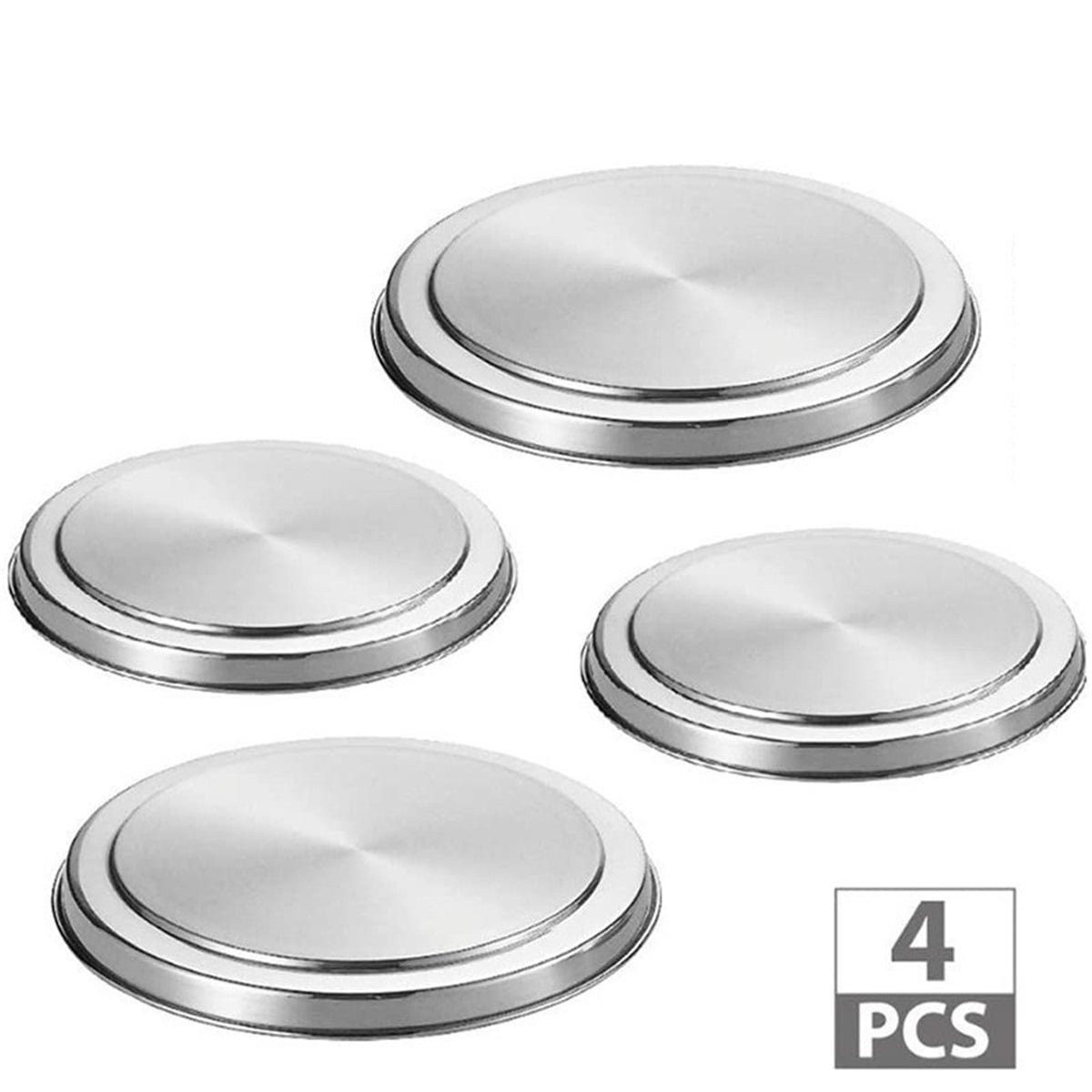 Xusx111 - Estufa Tapa Superior, Tapa Protectora De La Cocina De Acero Inoxidable Para Cocinas Eléctricas Decoración (conjunto De 4)