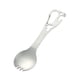 thumbnail image 1 of Camping Fork Spoon Futlerry Botella al aire libre Botellas abiertas La cubierta portátil de múltiples posposiciones para BBQ Backpilia de la pesca de Plata, 1 of 5