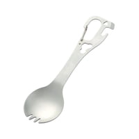 Magideal - Camping Fork Spoon Futlerry Botella Al Aire Libre Botellas Abiertas La Cubierta Portátil De Múltiples Posposiciones Para Bbq Backpilia De La Pesca De Plata