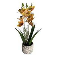 Genérico - Planta Decorativa Artificial Orquídeas Exóticas Relieve Jhn
