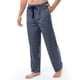 thumbnail image 5 of Pantalón para dormir IZOD de forro polar sedoso para hombre, azul marino y amarillo a cuadros, 5 of 5