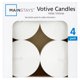 thumbnail image 1 of Velas Votivas Mainstays Blancas Sin Aroma Pack 4 Parafina, 1 of 3