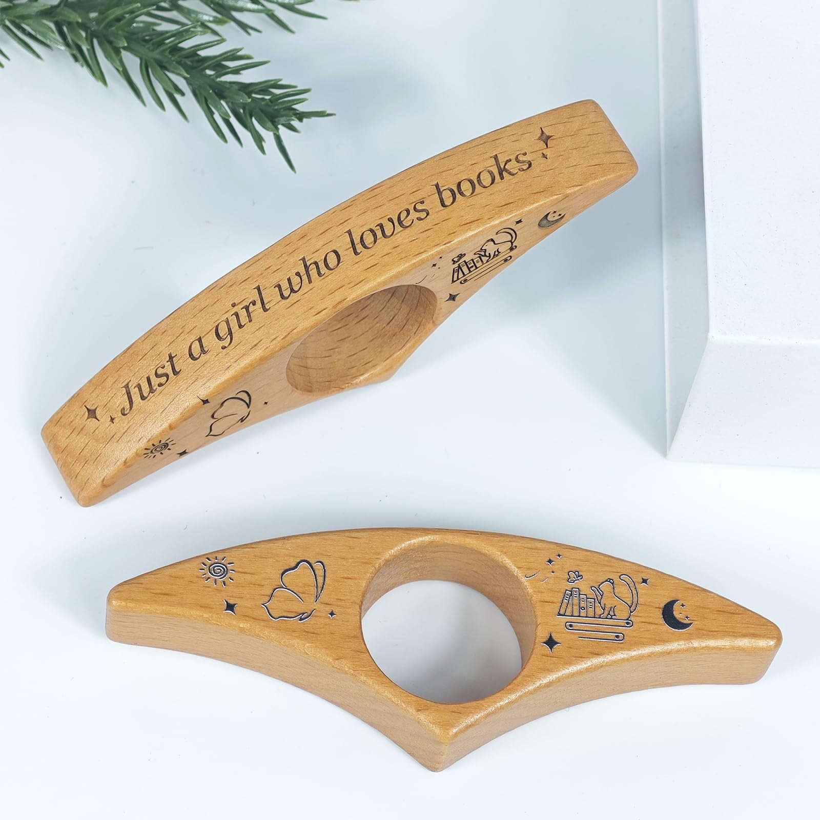 Soporte Para Páginas Con Forma De Libro Digital, Diseño Zhengyufa, Personalizable, Madera