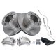 thumbnail image 3 of Kit de pastillas y discos de freno TRQ semimetálicos para Dodge Ram 3500, 3 of 9