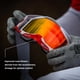 thumbnail image 5 of Gafas 100% Strata 2 Moto/MTB negras con lente plateada espejada, 5 of 7