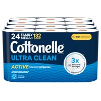Papel Higiénico Cottonelle Ultra Clean 24 Family Mega Rolls