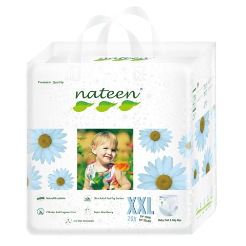 Nateen - Pañal Bebe Pants (Pull Up) Talla Xxl - 20 Un