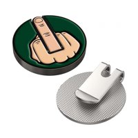 Magideal - Marcador De Pelota De Golf Con Temática De Dedo Medio, Divertido, Para Principiantes, Colores Brillantes, Para Mujeres Y Hombres. Clip Para Sombrero