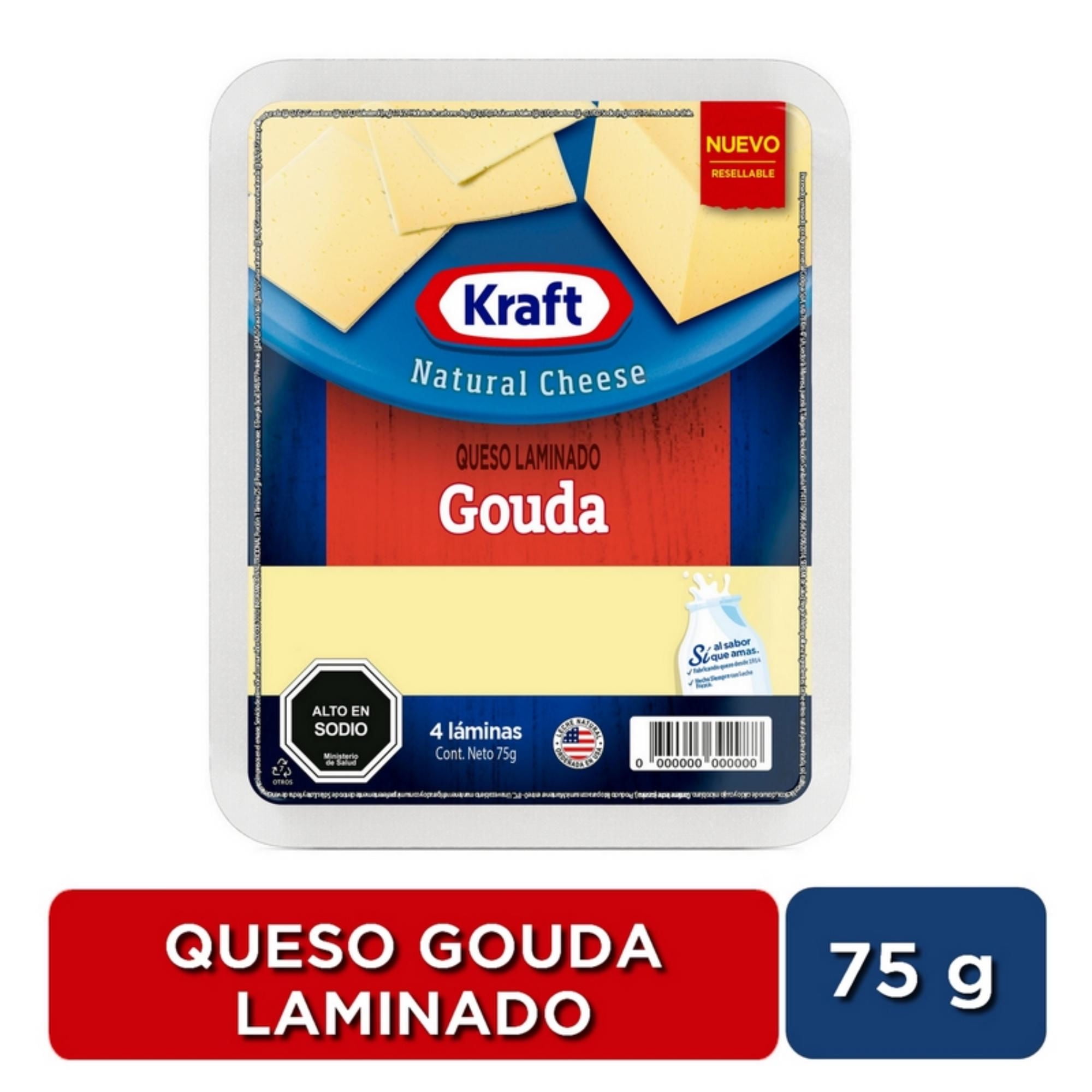 Queso Gauda Laminado 75 g Kraft