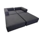 thumbnail image 2 of Sofa Cama Arkos Dos Cuerpos En Lino Gris Oscuro, 2 of 3
