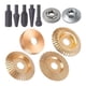thumbnail image 1 of Juego de 11 discos de tallado de madera para amolar ángulos y escofinas rotativas, herramientas de disco abrasivo para dar forma a la madera., 1 of 5