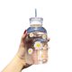thumbnail image 1 of Botella de agua JZSMY Milk Juice 480 ml con báscula, 2 tapas, transparente, 1 of 6
