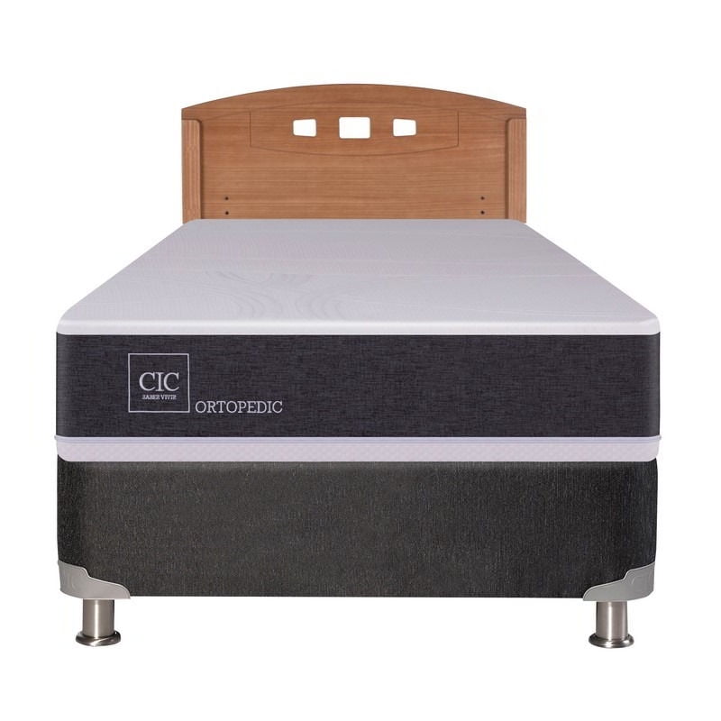 Cic - Box Spring Ortopedic B5 Black 1 Plaza Base Normal