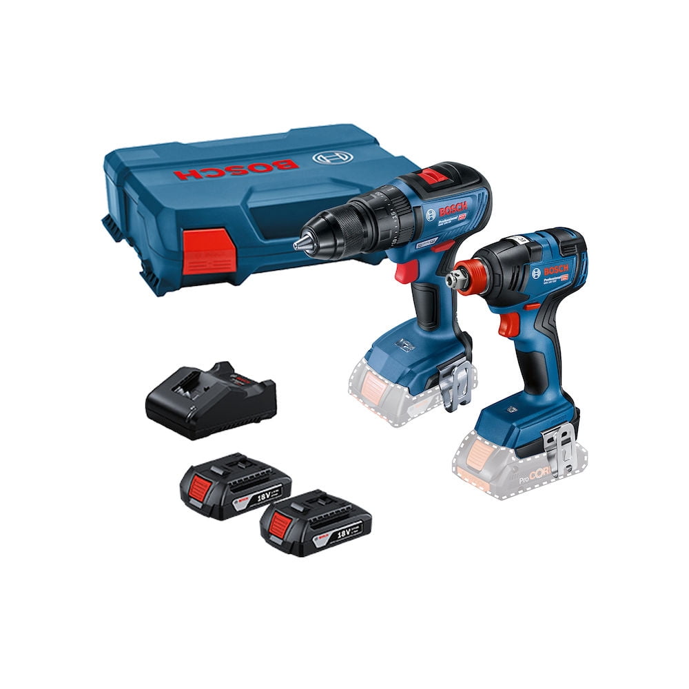 Combo Bosch Taladro+Llave+2Bat+Mal