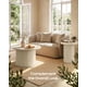 thumbnail image 4 of Mesa Auxiliar Redonda VASAGLE Tambour 45x50 cm Beige, 4 of 7
