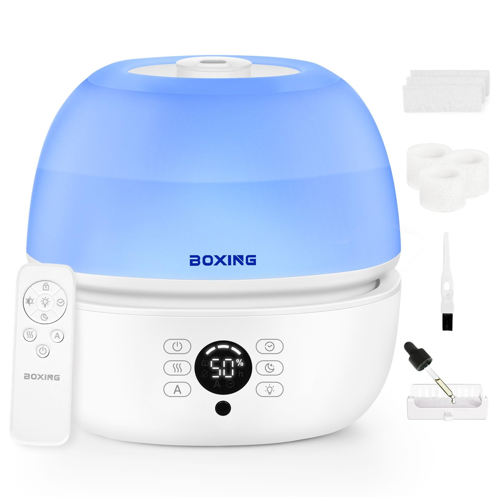 Humidificador Cool Mist Boxing Hu-601 De Relleno Superior Para Dormitorio