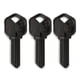 thumbnail image 1 of Blanks De Llave Airkey Kw1 De Aluminio Paquete De 3 Negro, 1 of 6