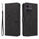 thumbnail image 3 of Funda tipo cartera con tapa para Motorola MOTO G75 5G con tarjetero, soporte y cubierta magnética Negro, 3 of 6